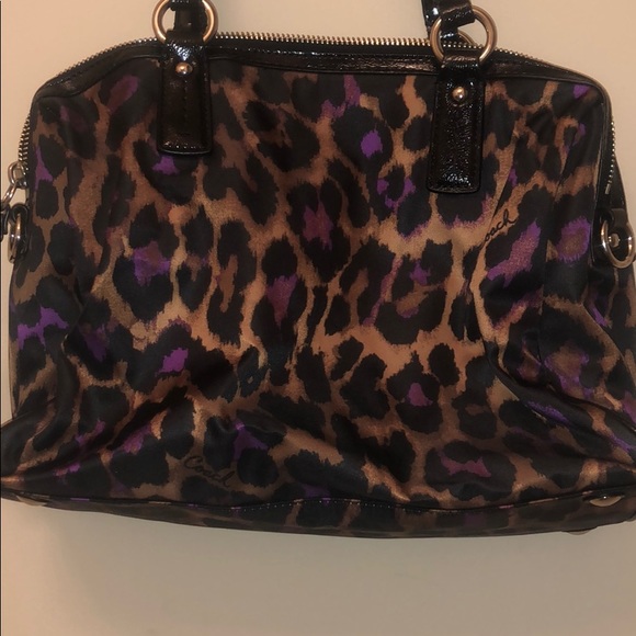 Coach Purple Ocelot Tote - Picture 5 of 6